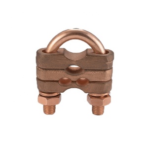 Nối Đất Kẹp Của Tấm Đôi Loại U Bolt Kẹp Đất Cho Thanh Đất Và Cáp - Product Image 4