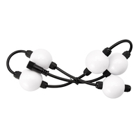 Bola de Luz Mágica Pixelada Direccionable de 50mm DC24V, Bola de Luz LED 3D Programable RGB, Guirnalda de Luces LED para Escenarios de Hotel
