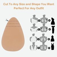 Gran oferta transfronteriza, finas, antiexposición, invisibles, transpirables, cubiertas para pezones, almohadillas para levantar el pecho de busto grande sin costuras
