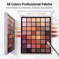 Palette d'ombres à paupières à marque privée, extrait de bleuet, fabricant OEM, formule sur mesure ODM, usine de beauté professionnelle