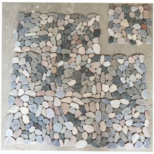 <span class=keywords><strong>Mosaico</strong></span> de Piedras Naturales de Río con Reverso de <span class=keywords><strong>Malla</strong></span> - Product Image 2