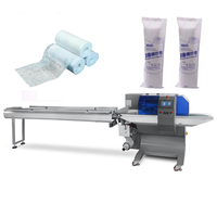 Haute qualité manuel Semi automatique oreiller flux rotatif stérile crêpe gaze médicale Bandage Pack Machine pour écouvillon Pad rouleau carré