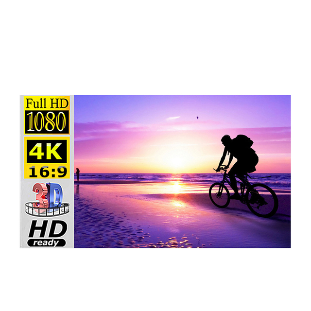 84 120 150 Inch Folding Portable 4k HD Fabric Alr Elite Retractable Screens Projector for Cinema Movie Video Outdoor