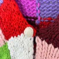 Pull cardigan d'hiver fait main E&L pour femmes, couleur bonbon, motif géométrique, design carré, style doux, fermeture à boutons