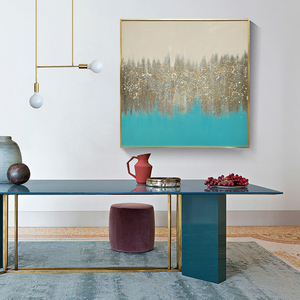 Trang Trí Phòng Khách Đóng Khung Tác Phẩm Nghệ Thuật Handpainted <span class=keywords><strong>Canvas</strong></span> Tường Nghệ Thuật Sơn Vàng Lá Hiện Đại Trừu Tượng Sơn Dầu Tường - Product Image 6