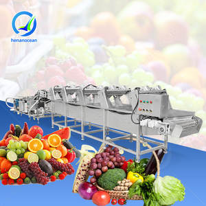 Máquina de lavado y clasificación de frutas y verduras con hojas OCEAN, máquina de lavado y secado de manzanas - Product Image 1