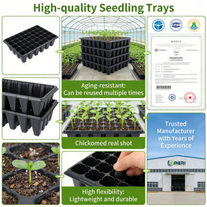 صواني بلاستيكية للدفيئات الزراعية بـ 32/50/72/98/105/128/166/200/288 خلية لزراعة بذور الخضروات والفواكه - Product Image 5