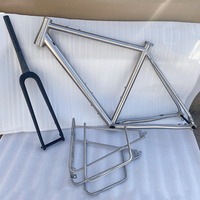 Cadre de vélo pliable en alliage de titane ultra léger, frein à disque, porte-bagages arrière, nouveau design, sortie d'usine