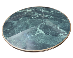 Modern Outdoor Sintered Stone <b>Aluminum</b> Round Dining <b>Table</b> for Hotels Villas Parks Furniture Use - Product Image 4