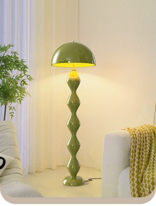 Lampe sur pied LED Boyid au design moderne en forme de <span class=keywords><strong>champignon</strong></span>, abat-jour créatif en fer <span class=keywords><strong>rouge</strong></span>, pour salon, chambre, bureau, jardin, base E27 - Product Image 2