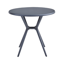 Ensemble de meubles en plastique pour jardin, terrasse, hôtel, extérieur, table basse ronde, dernière tendance 2023
