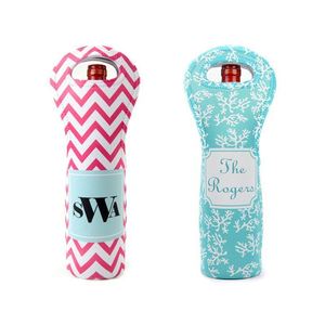 Bolsa de Vino Personalizada con Funda para Copas, Sublimación, Neopreno, Porta Botellas de Vino de 750 ml - Product Image 1