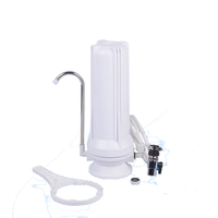 Filtre à eau portable manuel pour toute la maison, installation facile, robinet blanc simple, mini purificateur de comptoir pour la maison