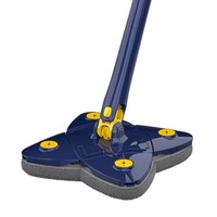 Balai Plat Multifonctionnel 3-en-1 en Gros avec Tête Rotative et Recharge en Microfibre pour Outils de Nettoyage Domestique Balai Triangle