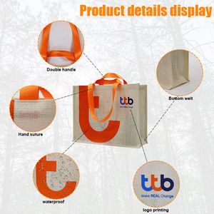 Hot Selling Wholesale <strong>Custom</strong> <strong>Printing</strong> Logo Women Fashion Luxury Straw Handbags <strong>Jute</strong> <strong>Tote</strong> <strong>Bag</strong> - Product Image 4