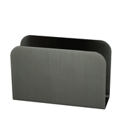 Distributeur de serviettes en papier Boîte à mouchoirs décorative verticale pour table à manger Comptoir de cuisine Porte-serviettes en acier inoxydable