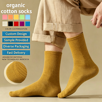Chaussettes en coton biologique respirantes, durables et écologiques certifiées GOTS