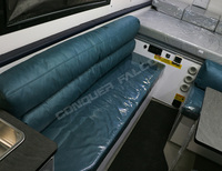 Conquer Falcon, caravane de luxe tout-terrain 4x4, châssis en acier robuste, cadre en aluminium, capacité 4 personnes, réservoir d'eau de 320L, pour voitures, mobile