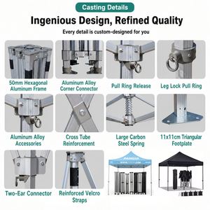 Tente <span class=keywords><strong>Barnum</strong></span> Publicitaire Robuste et Personnalisable 3x3m avec Logo, Gazebo Pliant en Aluminium 3x6m - Product Image 5