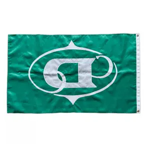 Luxury Embroidery Custom Flag Letter D Embroidered Customized Banner Big D Waterproof UV Resistant With Brass Grommets