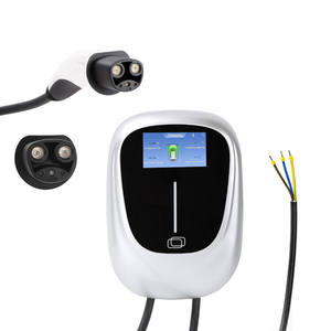 Station de <span class=keywords><strong>recharge</strong></span> murale pour véhicules électriques GBT 7KW 32A Type 2 AC, câble GB 380V, coûts d'installation réduits, IP66, contrôle par application, usage domestique et extérieur 1 - Product Image 1