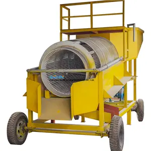 Equipo portátil de minería de oro, minitanque de lavado de plantas con pantalla trómel