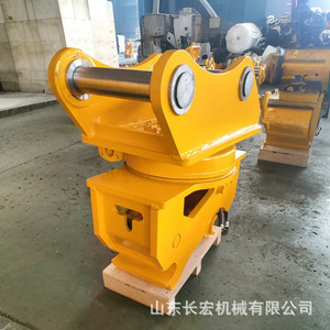 Acoplamiento Rápido para Excavadora, Conexión Hidráulica Rápida Amarilla con Componente Central de Rodamiento - Product Image 1