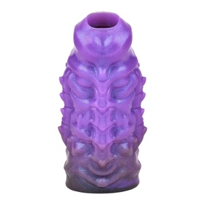Fantasy Hollow Penis Wearable Sleeve Realistic <b>Dildo</b> Cock Extender Enlargement Growing Ejaculate Orgasm Sex Toys - Product Image 2