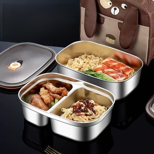 304 <span class=keywords><strong>Food</strong></span> Grade RVS Luchtdicht Voedselbewaarbak met Datumwijzerdeksel - Lekvrij BPA-Vrij Lunchbox voor Meal Prep - Product Image 3