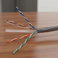 Kabel Cat6 UTP SFTP Outdoor Indoor 305m 23AWG CCA LSZH PVC Berinsulasi PVC Kabel Jaringan Lan Roll