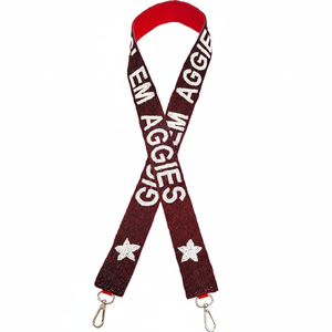 Ceinture brodée de perles de verre artisanales avec point de croix et couture légère toutes occasions - Product Image 1