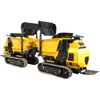 Mini-dumper sur chenilles de 0,8 tonne à bas prix, hydraulique, pour travaux de construction