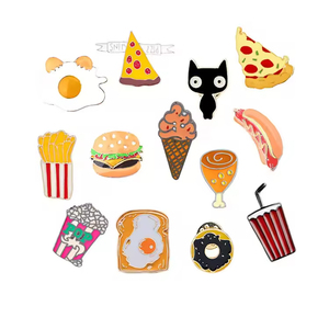 Custom UV Print Wholesale Personalised Pin Badges Children Cartoon Zinc Alloy Lapel Pin