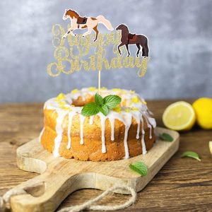 1 pièce Décoration de <span class=keywords><strong>gâteau</strong></span> Joyeux Anniversaire <span class=keywords><strong>Cheval</strong></span>, Pique à <span class=keywords><strong>gâteau</strong></span> <span class=keywords><strong>Cheval</strong></span> pour <span class=keywords><strong>thème</strong></span> équestre, Baby Shower, Fournitures de fête d'anniversaire pour enfants - Product Image 5