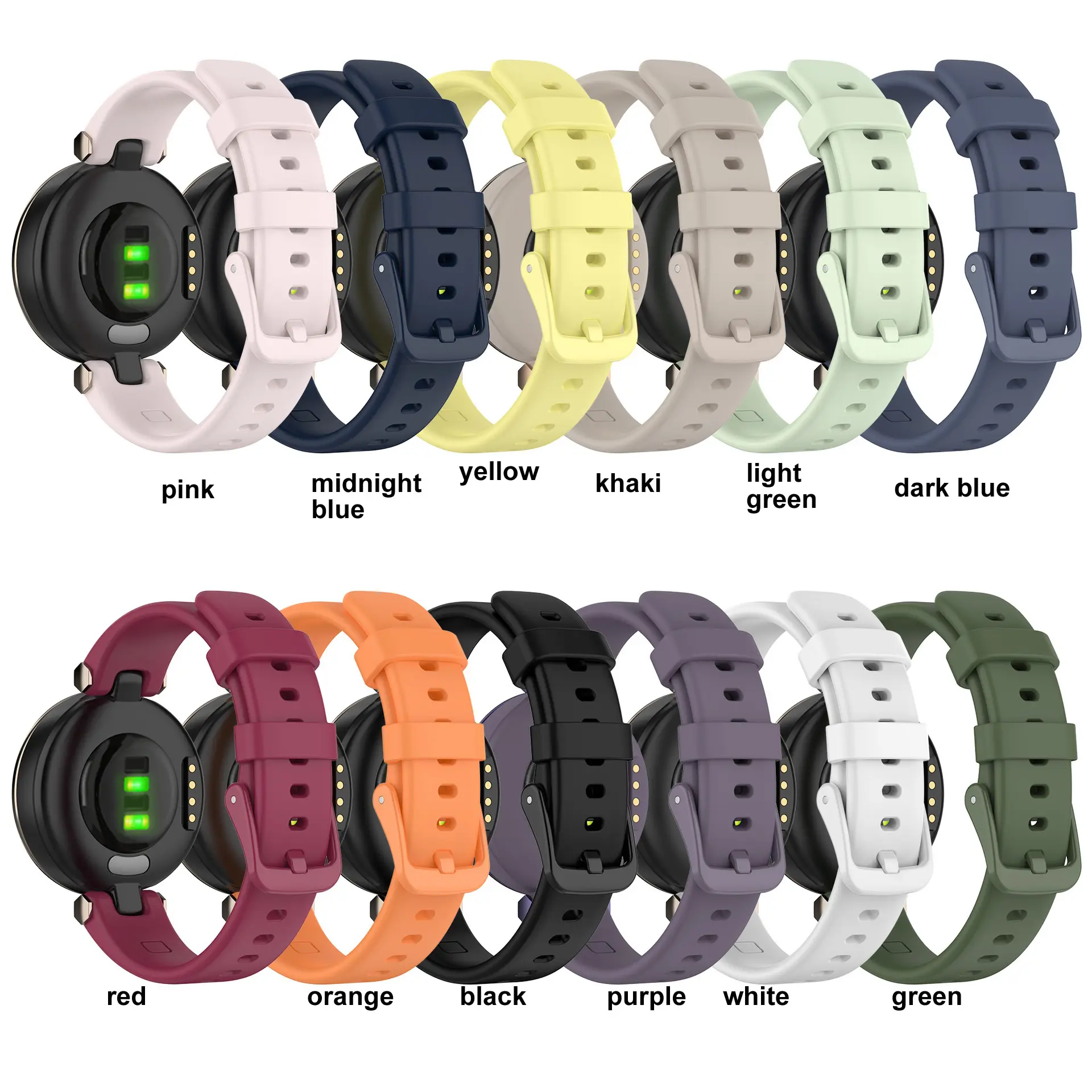 สายนาฬิกาข้อมือซิลิโคน Garmin Lily พร้อมเครื่องมือติดตั้งสำหรับ Garmin Lily Fitness Sport สายซิลิโคน