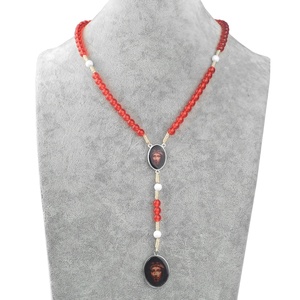 <span class=keywords><strong>Rosario</strong></span> Católico de la Sagrada Cara de Jesús con Medalla y Cordón, <span class=keywords><strong>Rosario</strong></span> del Precioso Sangre en Cuerdas - Product Image 5