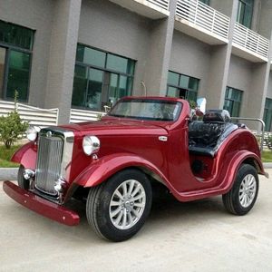 รถแวกอนรถ2-4ที่นั่งคลาสสิกวินเทจ72V รถกอล์ฟ RWD แบบแมนนวล/เกียร์อัตโนมัติระบบพวงมาลัยไฮดรอลิกรถโบราณ - Product Image 2