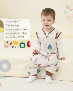 Saco de Dormir Ecológico de Algodón Personalizable para Bebé, Saco de Dormir Usable para Bebé con Cremallera Bidireccional - Product Image 3