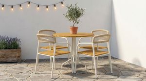 [BeNK] New Design 5PC Durable Outdoor Rope <b>Dining</b> <b>Set</b> for Outdoor Garden Porch Garden Backyard Lawn Furniture - Product Image 3