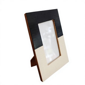 OEM ODM Customized Long Lasting <b>Square</b> Bone Inlay Handmade Tabletop Vertical Photo <b>Frame</b> Logo Printed Premium Graded Image Case - Product Image 5