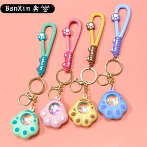 2025พวงกุญแจยางสำหรับผู้หญิง, พวงกุญแจพระอาทิตย์ตกสวยประณีตของขวัญเล็กๆที่แขวนตกแต่งด้วยการระเหิดของผู้ชาย3D - Product Image 6