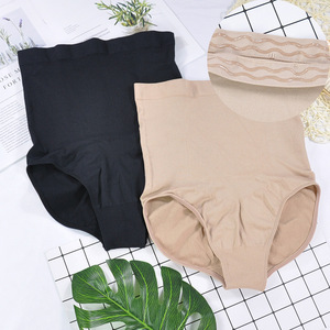 Pantaloni donna senza cuciture per il controllo della pancia mutandine modellanti a vita alta in Silicone antiscivolo lifting Hip slip biancheria intima taglie forti - Product Image 1