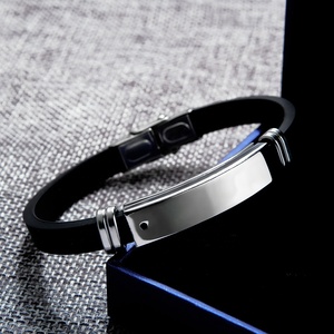 Gelang Magnet Silikon Stainless Steel, Gelang Magnetik Pria Grosir Energi <span class=keywords><strong>Xtreme</strong></span> Bahan Baja Tahan Karat - Product Image 6