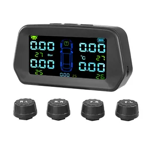 Car TPMS Tyre Pressure Monitoring System Solar tpms Digital LCD Display Warning TPMS Sensor