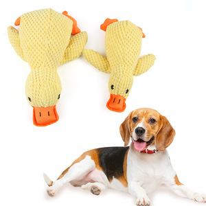 Giocattolo all'ingrosso resistente per cani che Squeaky indistruttibile per animali domestici <span class=keywords><strong>Push</strong></span> vocale cane anatra giocattolo - Product Image 5