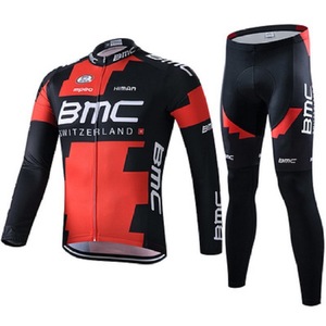 Traje de <span class=keywords><strong>Ciclismo</strong></span> de Manga Larga para Hombre, Transpirable, de Secado Rápido, de Nailon/Cachemira, Uniforme de Equipo para <span class=keywords><strong>Ciclismo</strong></span> de Carretera y Montaña - Product Image 4