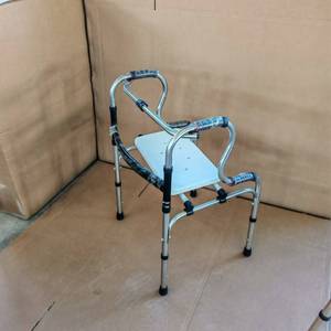 Flying Stainless Steel <b>Walker</b> With Seat Adjustable Height For <b>Elderly</b> And Disabled Rehabilitation Aid - Product Image 4