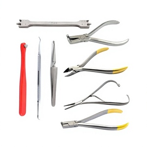 Juego de instrumentos dentales premium de 8 piezas: kits de trepanación, cortadores, alicates, removedor de brackets, para tratamientos quirúrgicos orales y ortodoncia. - Product Image 1