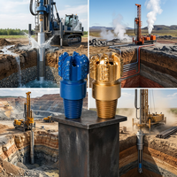 Буровое долото Drillsoltek 2026 PDC для бурения скважин на воду, алмазное долото без отбора керна для бурения по камню
