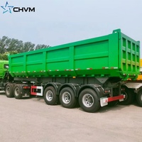 Semi-remorque pour camion à benne à décharge, pièce d'occasion ou nouvelle, 2 axes, 50 tonnes, livraison gratuite